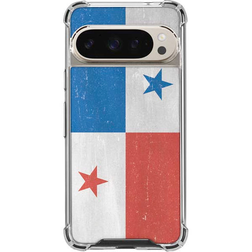 Panama Flag Distressed Pixel 9 Pro XL Clear Case
